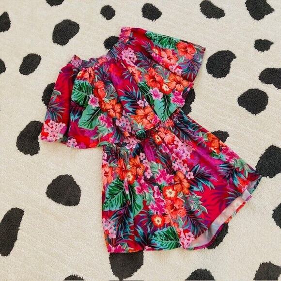 Show Me Your MuMu Pants - Show Me Your Mumu $148 Womens Small Multi Floral Print Rosarita Strapless Romper